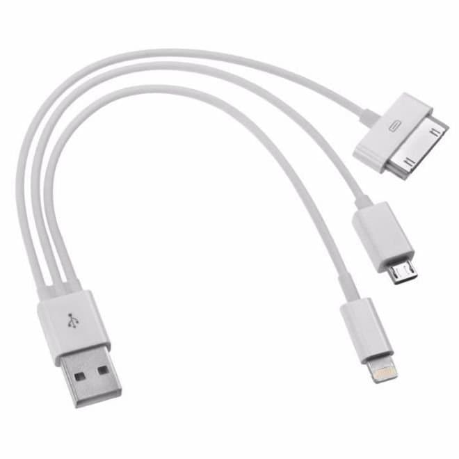 Кабели iPhone/MicroUSB/Type-C