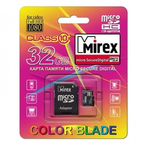 Main image of Mirex microSD 32GB Class 10