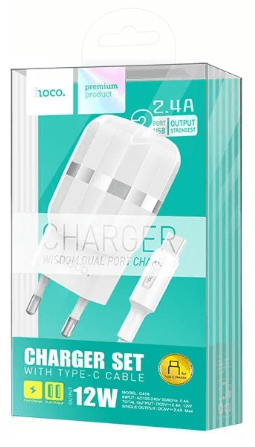 Main image of Hoco C41A 2USB для Lightning (2.4A)