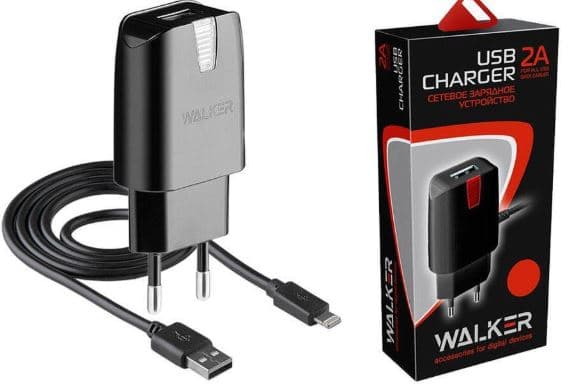 Main image of WALKER WH-21 2USB для Lightning (2.0A)