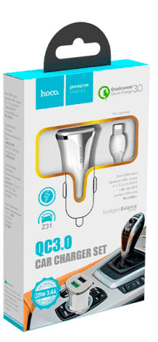 Main image of Hoco Z31 2USB для Lightning (QC3.0 быстрая зарядка)