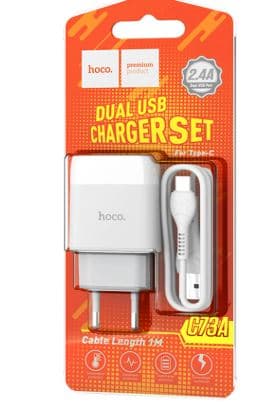Main image of Hoco C73A 2USB для Type-C (2.4A)