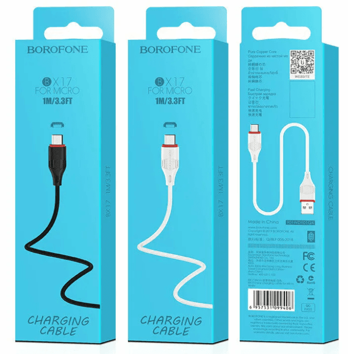 Main image of Borofone BX17 для MicroUSB 2.0A (1м)