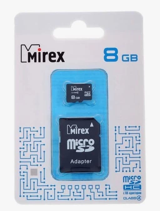Main image of Mirex microSD 8GB Class 4