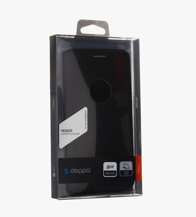 Deppa Shell Case M (до 6.0) черный