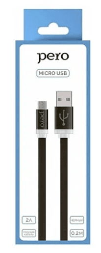 Main image of PERO DC-01 для MicroUSB 2А (0.2м)