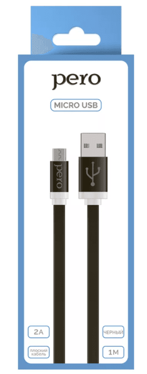 Main image of PERO DC-01 для MicroUSB 2А (1м)