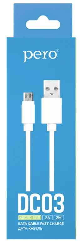 Main image of PERO DC-03 для MicroUSB 2А (2м)