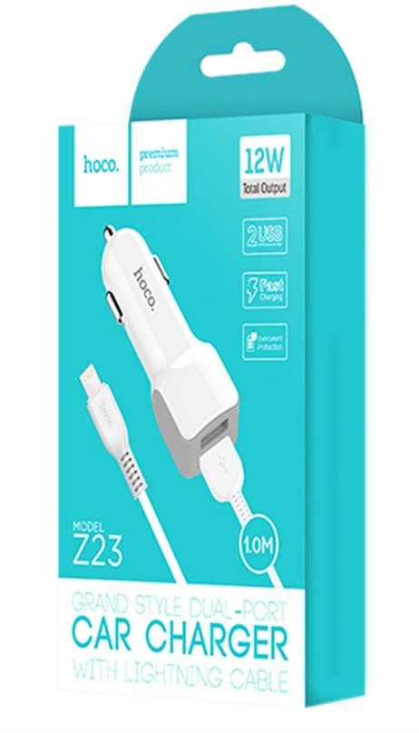 Main image of Hoco Z23 2USB для Lightning (2.4A)