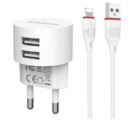 Main image of Borofone BA23A 2USB для Lightning (2.4A)