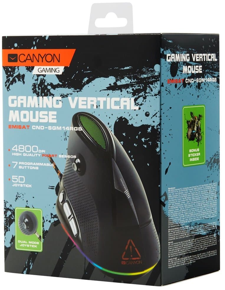 Canyon GM-14. Мышка игровая VERTICAL LIMIT