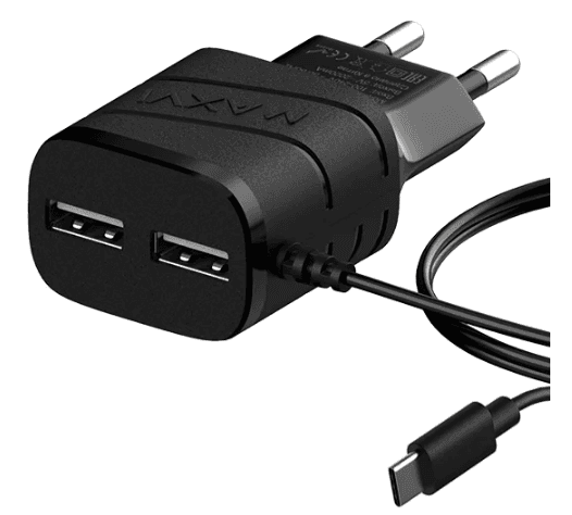 Maxvi TCM-202TB для Type-C (2A, 2USB)