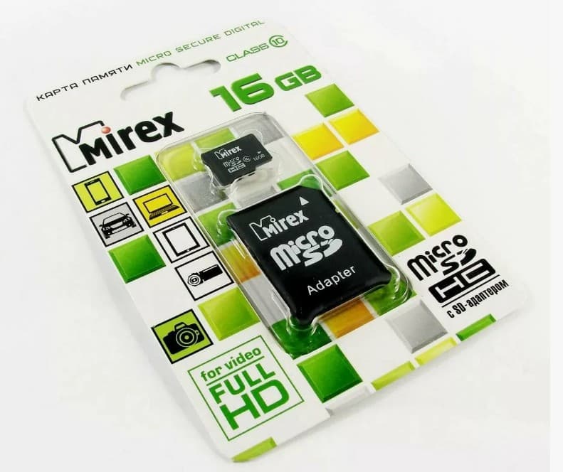 Main image of Mirex microSD 16GB Class 4