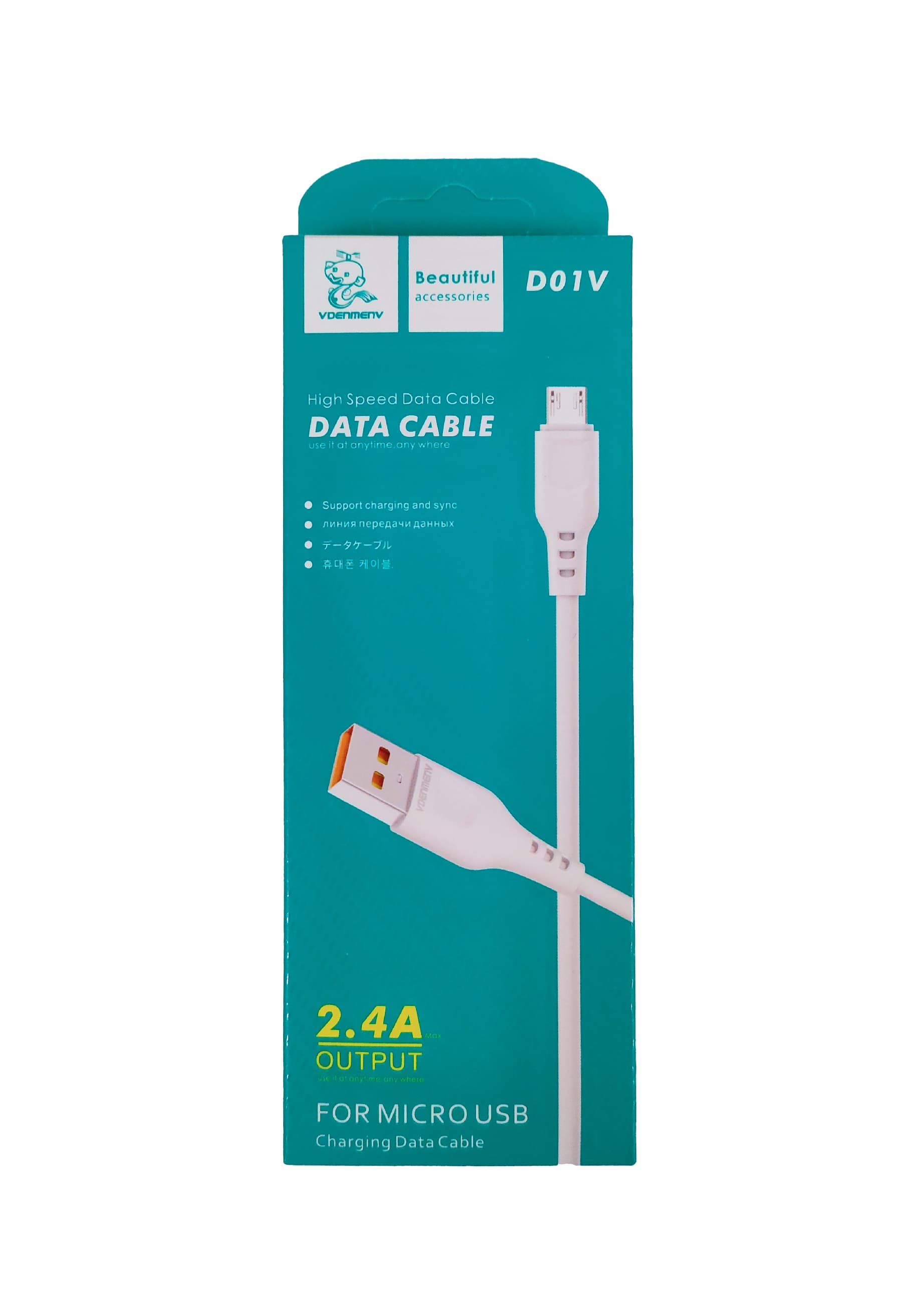 Main image of Denmen D01V для MicroUSB 2.4А (1м)