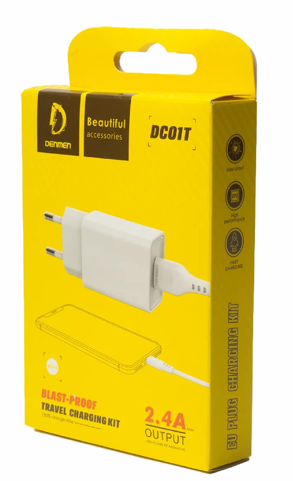 Main image of Denmen DC01T 1USB для Type-C (2.1А)