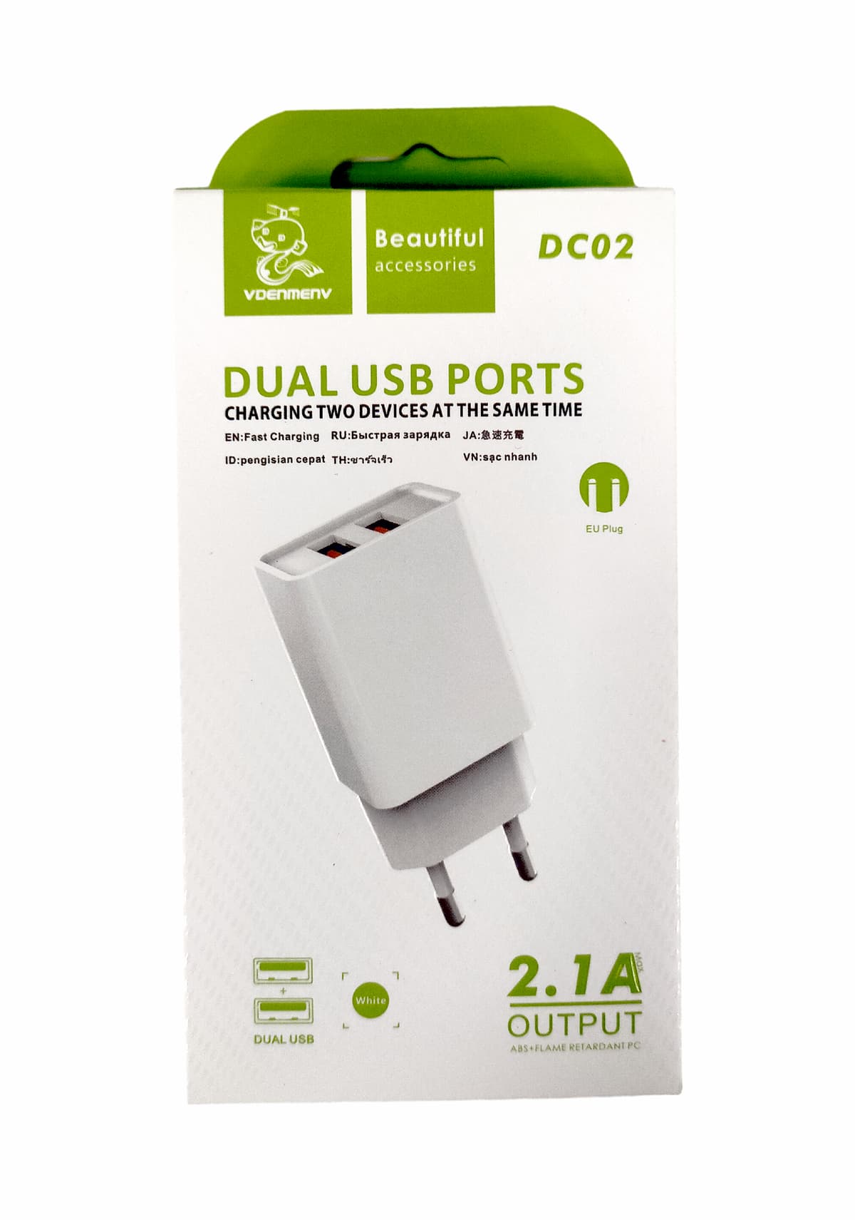 Denmen DC02 2USB (2.1А)