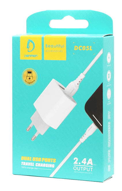 Main image of Denmen DC05L 2USB для Lightning (2.1А)