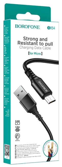 Main image of Borofone BX54 для MicroUSB 2.4A (1м)