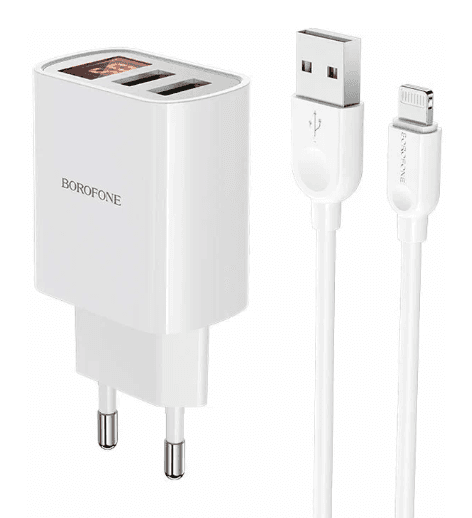 Borofone BA58A 1USB 2.4A (LED дисплей)