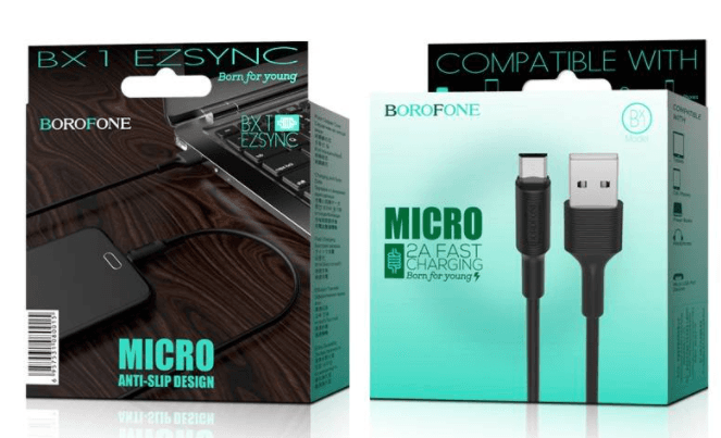 Main image of Borofone BX1 для MicroUSB 2.0A (1м)