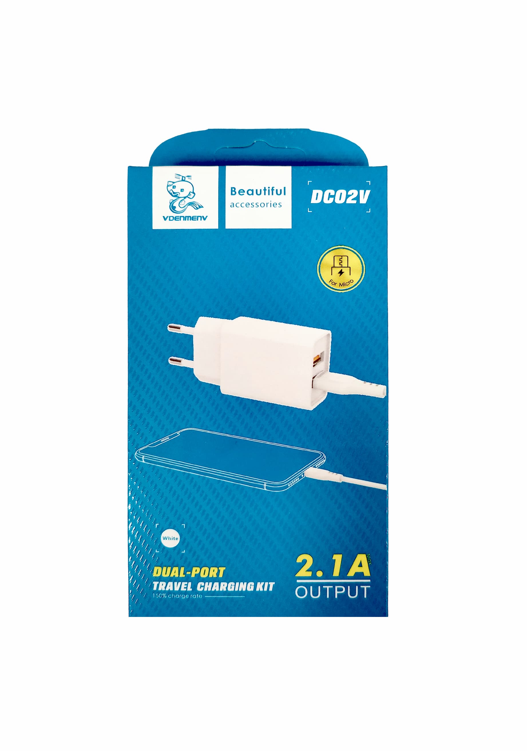 Main image of Denmen DC02V 2USB для MicroUSB (2.1А)