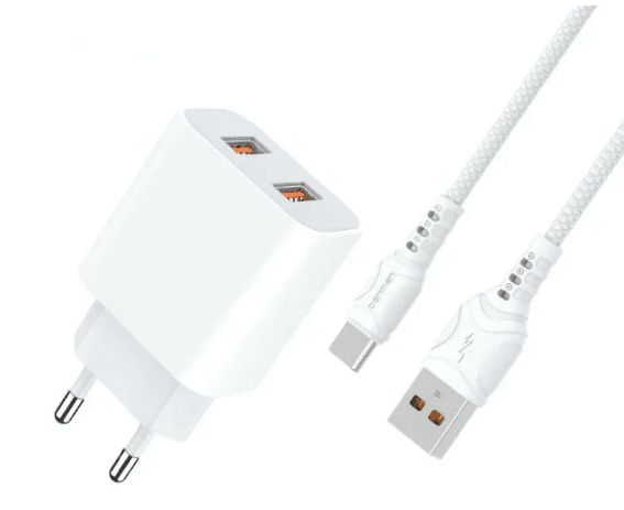 Main image of Denmen DC05T 2USB для Type-C (2.1А)