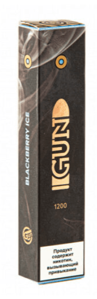 Main image of GUN Pods, 1200 затяжек (ледяная ежевика)