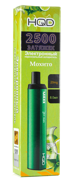 Main image of HQD Maxx, 2500 затяжек (мохито)