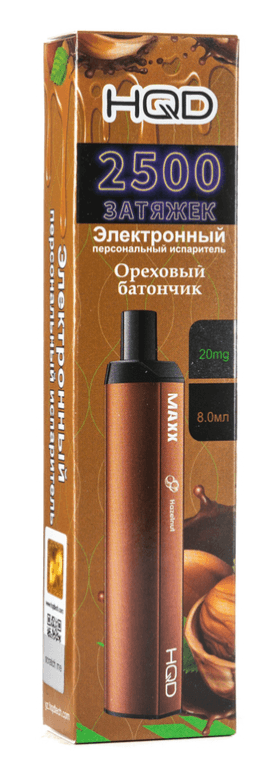 Main image of HQD Maxx, 2500 затяжек (ореховый батончик)