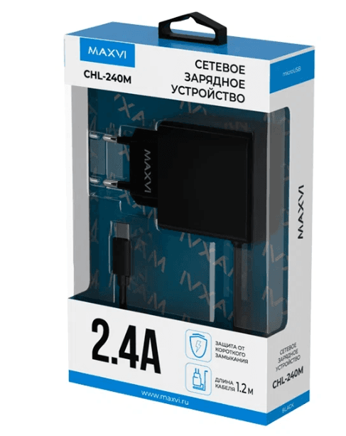 Main image of Maxvi TCM-240M + microUSB (2.4A)