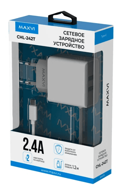 Main image of Maxvi CHL-242T 2USB + Type-C (2.4A)