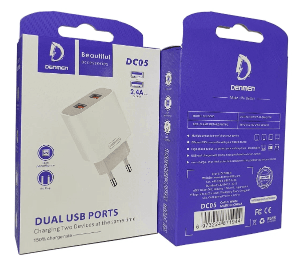 Denmen DC05 2USB (2.4А)