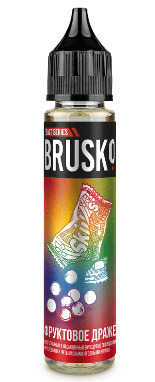 Main image of BRUSKO 30мл, фруктовое драже, 6мг