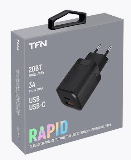Main image of TFN 1USB + PD 20W (QC3.0 быстрая зарядка)