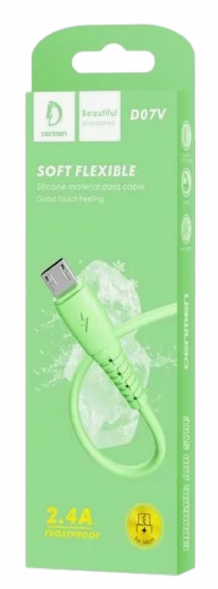 Main image of Denmen D07V для MicroUSB 2.4А (1м)