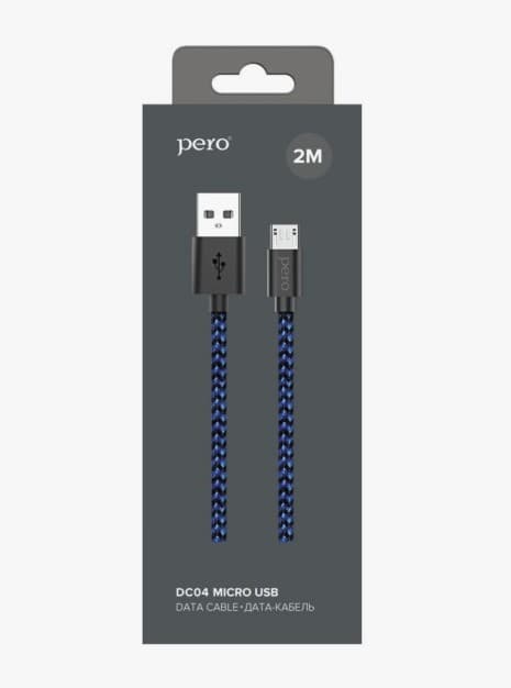 Main image of PERO DC-04 для MicroUSB 2А (1м)
