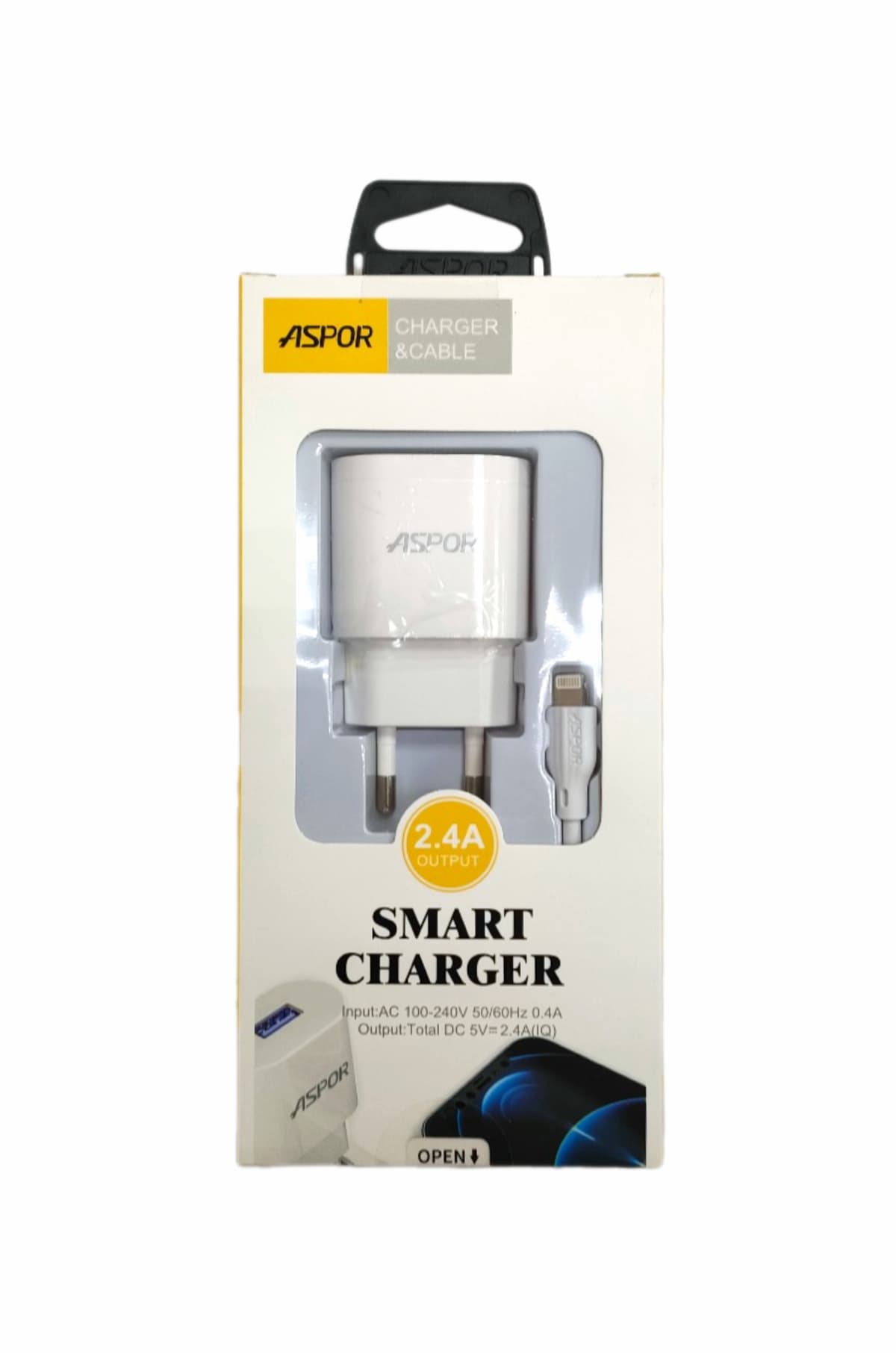 ASPOR A818 1USB, 2.4A для Lightning (белый)