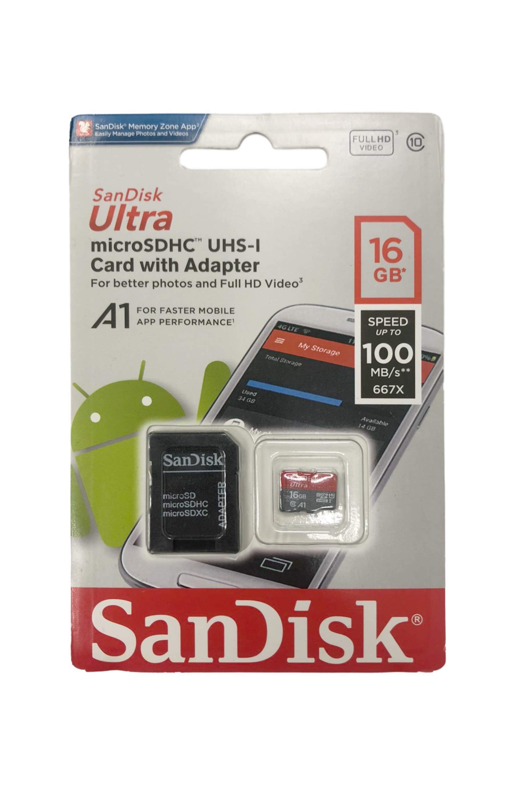 Main image of SanDisk microSD 16Gb Class 10