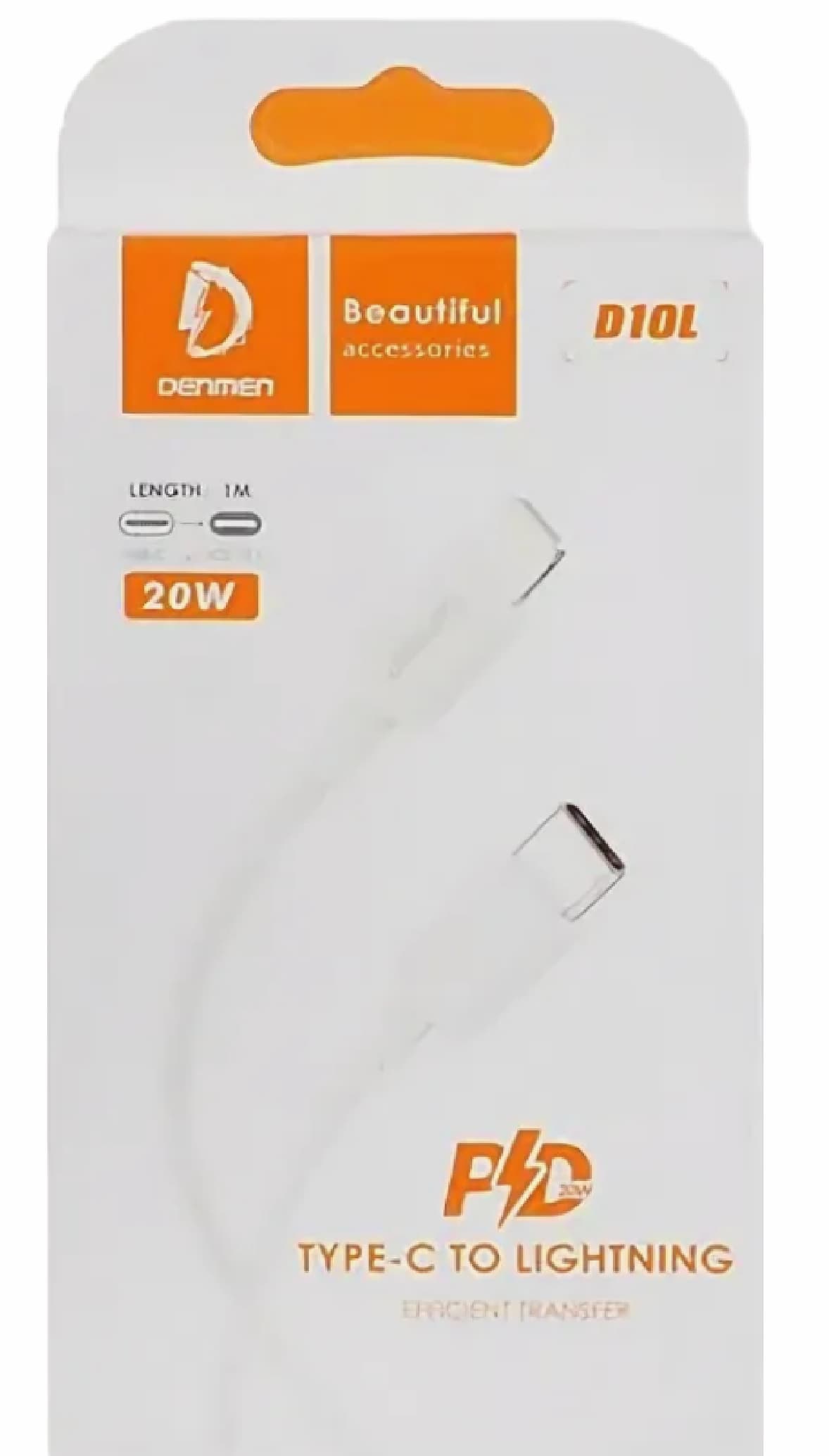 Main image of Denmen D10L Type-C - Lightning (20W, 3A)