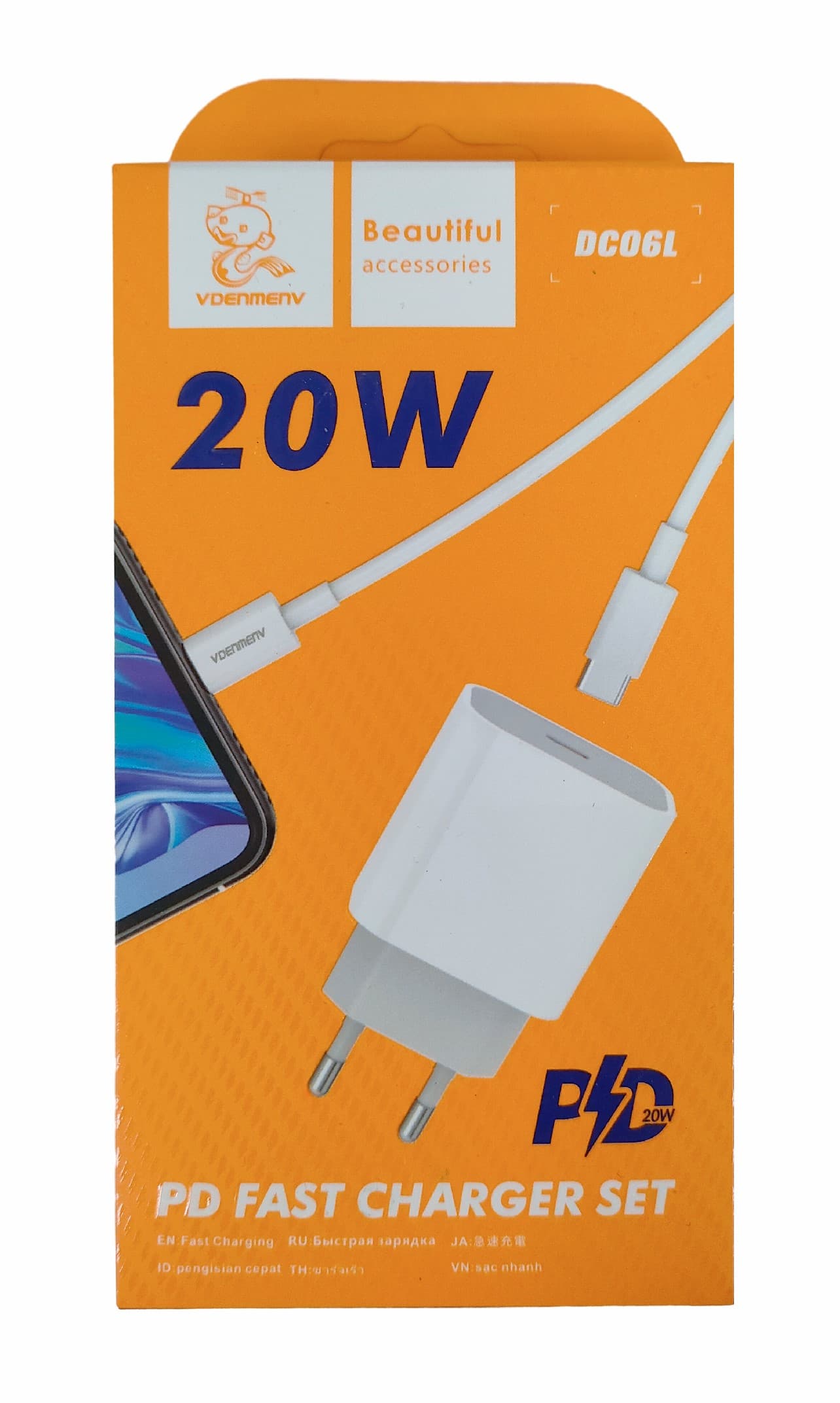 Main image of Denmen DC06L PD для Lightning (20W, 3.6A)