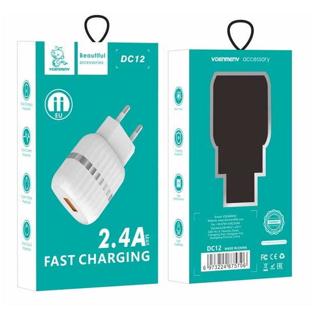 Main image of Denmen DC12 1USB, 2.4A