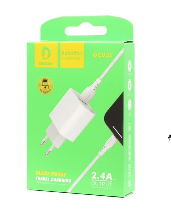 Main image of Denmen DC03L 1USB для Lightning (2.4А)