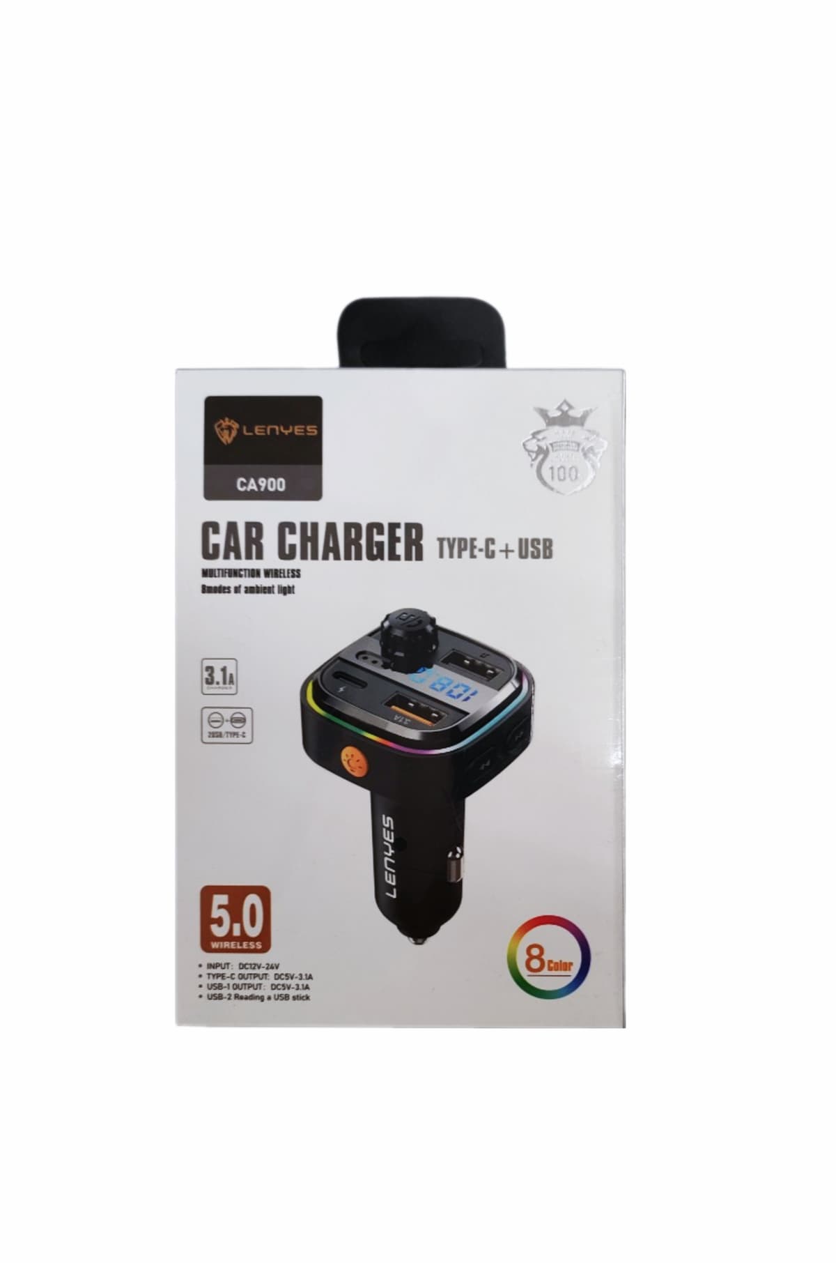 LENYES CA900 2USB 3.1A, PD Bluetooth 5.0