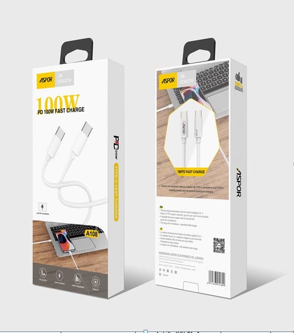 ASPOR A108L PD 100W для Type-C (2м)