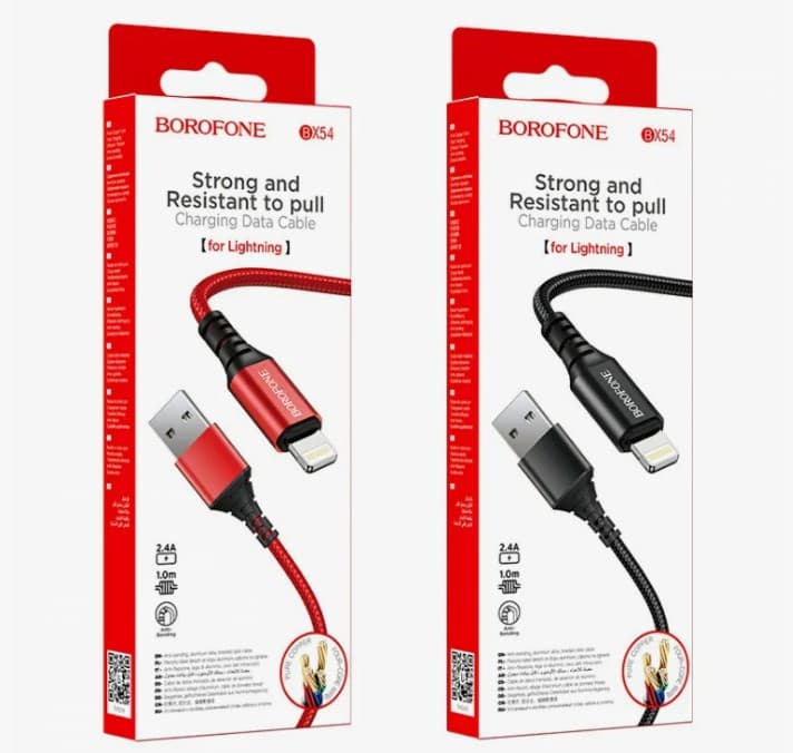Main image of Borofone BX54 для Lightning 2.4A (1м)