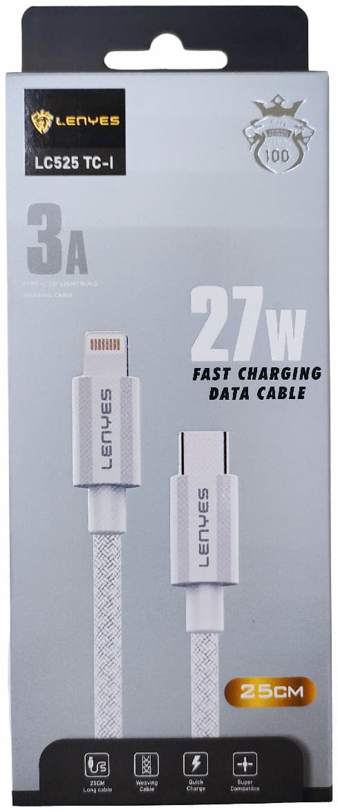 Main image of LENYES LC525TC-L PD для Lightning 3A  27W (0,25м)