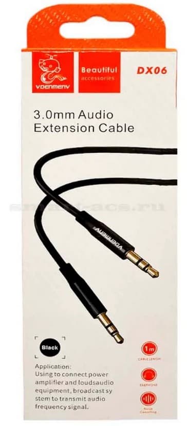 Main image of Denmen DX06 для AUX 3.5mm (1м)