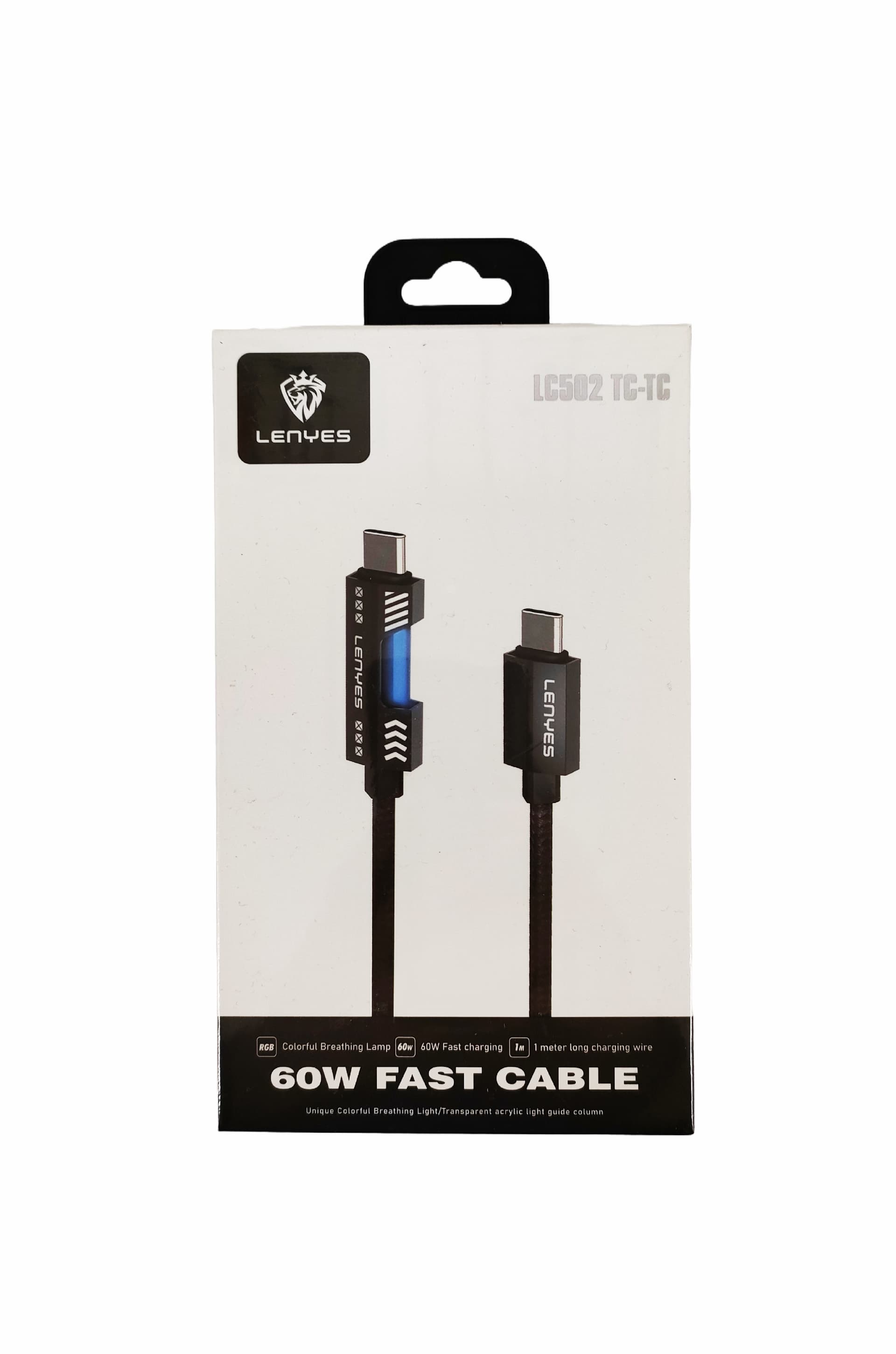 Main image of LENYES LC502 PD 60W для Type-C (1м) (черный)