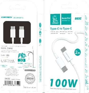 Main image of Denmen D65C PD 100W для Type-C (2м)