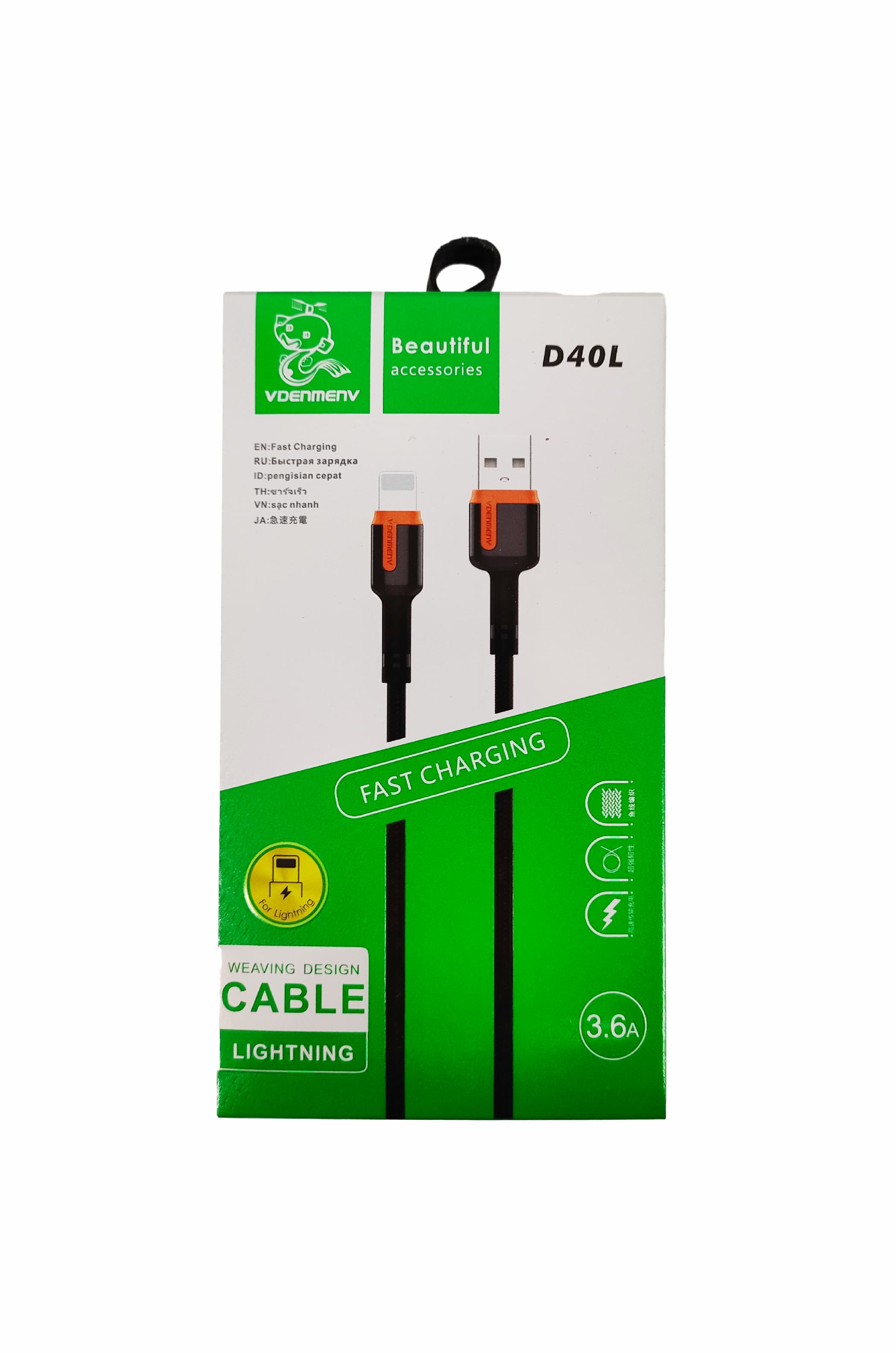 Main image of Denmen D40L для Lightning 3.6A (1м)